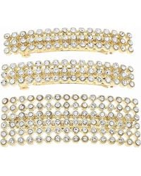 Ettika - Assorted 3-Pack Crystal Barrettes - Lyst