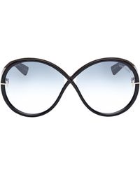 Tom Ford - Edie 64mm Oversize Round Sunglasses - Lyst