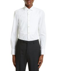 Boglioli - Bibbed Stretch Cotton Button-up Dress Shirt - Lyst