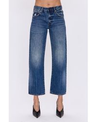 Pistola - Lexi Distressed Crop Barrel Jeans - Lyst