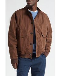 Palmes - Water Repellent Nylon Rib Collar Jacket - Lyst