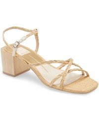 dolce vita women's zayla wooden block heel sandals