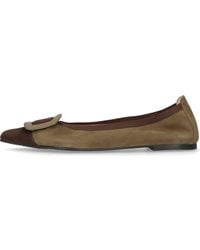 Pretty Ballerinas - Pointed Toe Elasticated Ballet Flat - Lyst