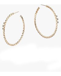 Lana Jewelry - Triple Solo Mega Diamond Hoop Earrings - Lyst