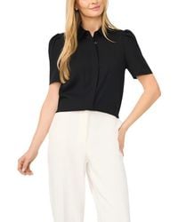 Halogen® - Puff Sleeve Button-Up Top - Lyst