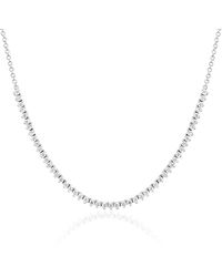 EF Collection - White Diamond Necklace - Lyst