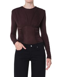 Agolde - Abbi Ruched Bodysuit - Lyst