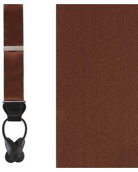 Trafalgar - Big & Tall Dutton Solid Colored Silk Button End Suspenders - Lyst
