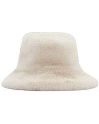 Mango - Faux Fur Bucket Hat - Lyst