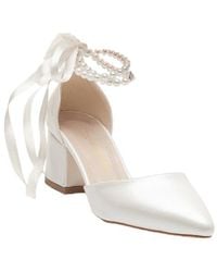 Forever & Always Shoes - Miranda Low Block Heels With Pearls - Lyst
