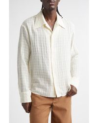 Séfr - Ignacio Check Cotton Button-Up Shirt - Lyst