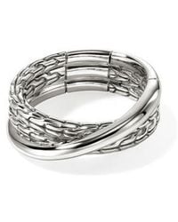 John Hardy - Jh Essentials Crossover Ring - Lyst
