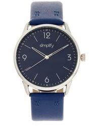 Simplify - The 6300 Leather-Band Watch - Lyst
