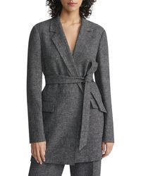 Lafayette 148 New York - Marled Lined Belted Jacket - Lyst