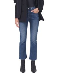 Citizens of Humanity - Isola Fray Hem Crop Bootcut Jeans - Lyst