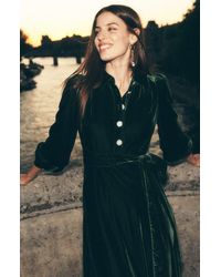 Boden - Vivienne Velvet Midi Dress - Lyst