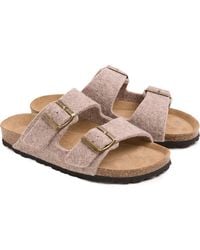 Celtic & Co. - Felt Double Buckle Slide Sandal - Lyst