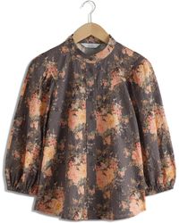 & Other Stories - & Floral Print Cotton Shirt - Lyst