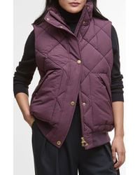Barbour - Becky Diamond Quilted Puffer Vest - Lyst