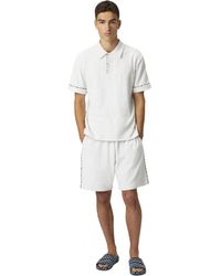 Missoni - Zig Zag Cotton Terry Polo Shirt With Contrasting Piping - Lyst