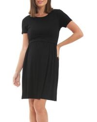 Ripe Maternity - Rib Crop Top Nursing Dress - Lyst
