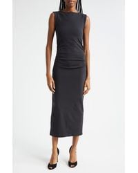 Veronica Beard - Charissa Sleeveless Stretch Cotton Midi Dress - Lyst
