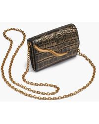 Donna Karan - Malverne Metallic Croco Wallet On String - Lyst