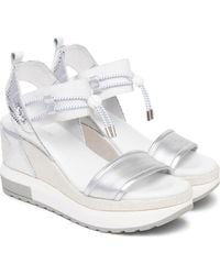 Nero Giardini - Bungee Platform Wedge Sandal - Lyst
