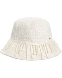 Lele Sadoughi - Drippy Pearl Woven Bucket Hat - Lyst