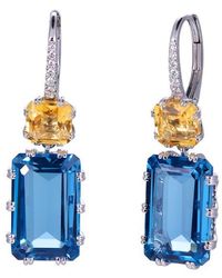 Kahn High Jewelry - London Topaz & Citrine Earrings With Diamonds - Lyst
