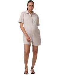 Ingrid & Isabel - Short Sleeve Utility Romper - Lyst