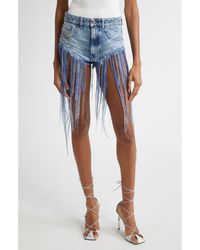 DIESEL - De-Jizz Fringe Hem Shorts - Lyst