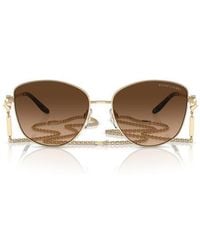 Ralph Lauren - The Vivienne 59Mm Gradient Round Sunglasses With Removable Chain - Lyst