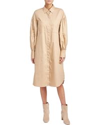 En Saison - Rine Long Sleeve Cotton Shift Dress At Nordstrom - Lyst