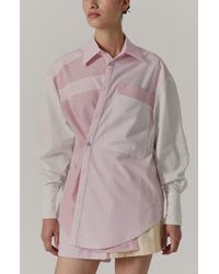 De Loreta - Norte Long Sleeve Button-Up Cotton Shirt - Lyst