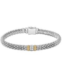 Lagos - Luxe Pavé Station 6mm Bracelet At Nordstrom - Lyst