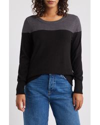 Loveappella - Block Crewneck Top - Lyst