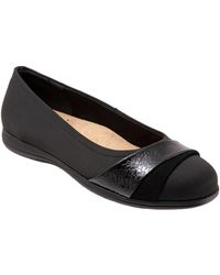 Trotters - Danni Leather & Suede Flat - Lyst