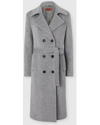 Missoni - Double-Breasted Trench Coat With Tone-On-Tone Chevron Pattern - Lyst
