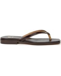 Bobbies - Sol Flat Sandals - Lyst