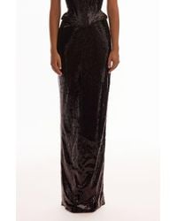 Milla - Fitted High-Waist Sequin Pencil Maxi Skirt For Cocktail Events - Lyst