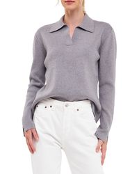 English Factory - Polo Collar Sweater - Lyst