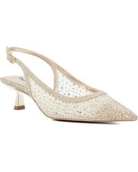 Dune - Ciana Slingback Pointed Toe Kitten Heel Pump - Lyst