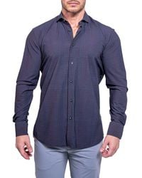 Maceoo - Einstein Print Cotton Button-Up Shirt - Lyst
