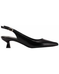 Forever & Always Shoes - Lety Slingback Kitten Heel Leather Pumps - Lyst