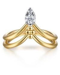 Gabriel & Co. - Bujuka 14K Diamond Stack Ring - Lyst