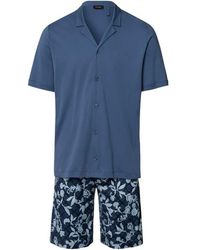 Hanro - Night And Day Button Front Cotton Pajama Set - Lyst