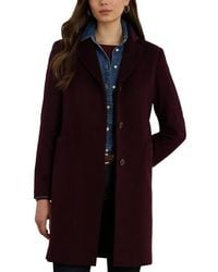 Ralph Lauren - Longline Wool Blend Coat - Lyst