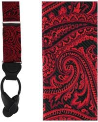 Trafalgar - Sobee Silk Button End Suspenders - Lyst