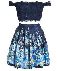 sequin hearts two piece dress